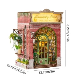 DIY Miniature House Kit Wooden Dollhouse with LED Light Handmade 3D Puzzle Model Building for Friends Birthday Gifts Home Decor