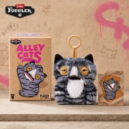 Oringal Fuggler Alley Cat Keyring 5 Inch Collectible Ugly Monster Plush Keychain Blind Box Toy