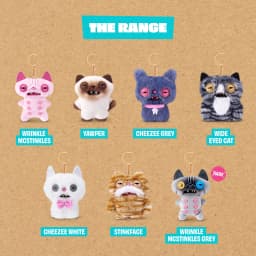 Oringal Fuggler Alley Cat Keyring 5 Inch Collectible Ugly Monster Plush Keychain Blind Box Toy
