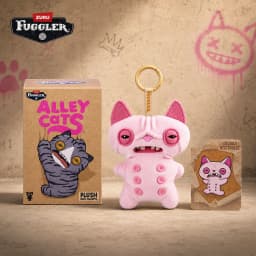 Oringal Fuggler Alley Cat Keyring 5 Inch Collectible Ugly Monster Plush Keychain Blind Box Toy