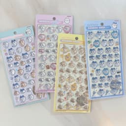CKW 3D Jelly Crystal Stickers Cute Usagi Hachiware Jiikawa Decals Waterproof Stickers for Phone Case & Scrapbooking