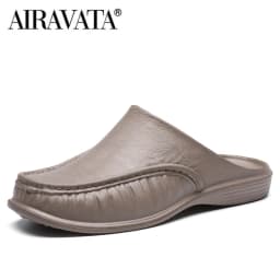 Men EVA Slippers Slip on Flats Shoes Fashion Beach Sandals Home Shoes Size 40-47