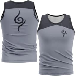 2026 New Naruto Anbu/Root Organization Themed Fitness Vest, Anime Peripheral Quick-Dry Sleeveless T-Shirt, Unisex Sports Top