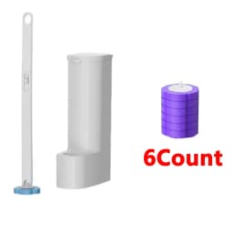 Disposable Toilet Brush Cleaner and Holder Set With Long Handle Toilet Brush Replaceable Brush Head Bathroom Accessories