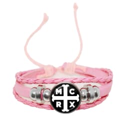 New Rock Band My Chemical Romance Black Leather Adjustable Bangles Punk Bracelet 18MM Round Glass Snap Button Jewelry