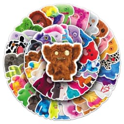 New FUGGLER 50pcs stickers personality cartoon funny cute printing student hand book desktop diy graffiti waterproof stickers