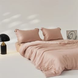 Luxury Mulberry Silk Duvet Cover 1 Piece, Ultra Soft Silk Quilt Cover, Double Queen King Size Bedding Blanket Cover with Zipper