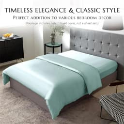 Luxury Mulberry Silk Duvet Cover 1 Piece, Ultra Soft Silk Quilt Cover, Double Queen King Size Bedding Blanket Cover with Zipper