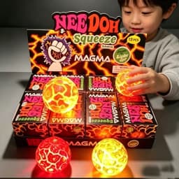 Needoh Flash Meteorite Ball Pinch Music Decompression Artifact Slow Rebound Vent Toy