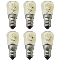 6 Pack Light Bulb T26 E12/E14/E17/E27/B22 25/15W 120V/230V Incandescent Small Edison for Microwave, Oven, Fridge, Salt Lamp