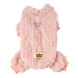 Soft Fleece Dog Clothes Winter Warm Puppy Jumpsuit Cozy Pet Onesie Apparel Indoor Sleeping Walking Outfit for Yorkie Small Pets
