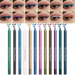 12Colors Colorful Eyeliner Lip Liner Pencil Waterproof Cream Eye Liner Pen Dual Use Eye&Lip Makeup Halloween Cosplay PartyMakeup