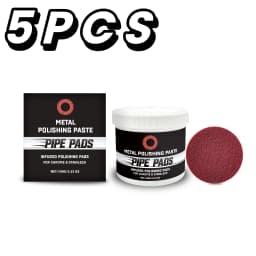 Scratch-Free Chrome Polish Restorer Infused Metal Polishing Pads Exhaust Pipe Blue Heat Stain Remover Microfiber Wax for Auto Bi