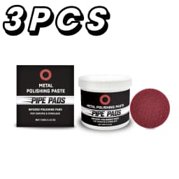 Scratch-Free Chrome Polish Restorer Infused Metal Polishing Pads Exhaust Pipe Blue Heat Stain Remover Microfiber Wax for Auto Bi