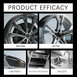 Scratch-Free Chrome Polish Restorer Infused Metal Polishing Pads Exhaust Pipe Blue Heat Stain Remover Microfiber Wax for Auto Bi