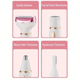 4In 1 Electric Lady Shaver, Body Hair Removal Epilator, Gifts For Women