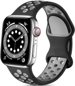 Silicone Watch Strap for Apple Watch 44MM/45MM/46MM 49MM/38MM/40/41MM Sports Rubber Band iWatch Series Ultra 11 10 9 8 7 6 SE 5