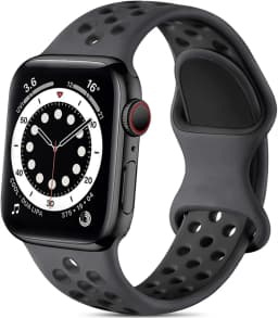 Silicone Watch Strap for Apple Watch 44MM/45MM/46MM 49MM/38MM/40/41MM Sports Rubber Band iWatch Series Ultra 11 10 9 8 7 6 SE 5