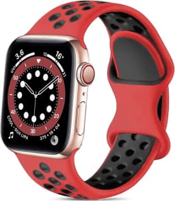 Silicone Watch Strap for Apple Watch 44MM/45MM/46MM 49MM/38MM/40/41MM Sports Rubber Band iWatch Series Ultra 11 10 9 8 7 6 SE 5