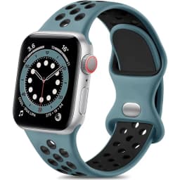 Silicone Watch Strap for Apple Watch 44MM/45MM/46MM 49MM/38MM/40/41MM Sports Rubber Band iWatch Series Ultra 11 10 9 8 7 6 SE 5