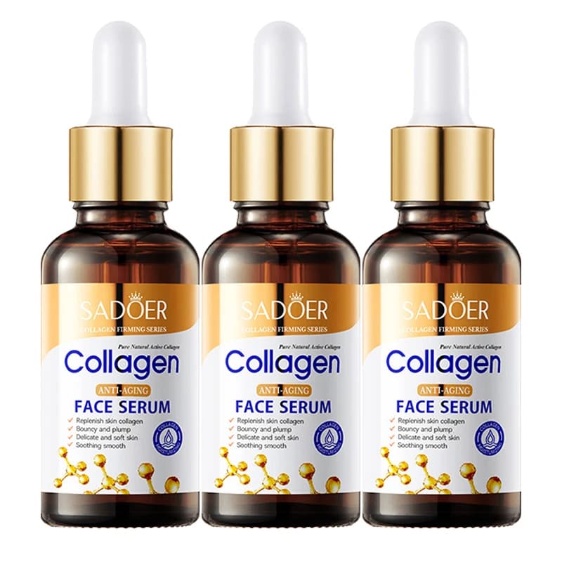 1/2/3pcs SADOER Collagen Face Serum skincare Facial Essence Liquid Anti-aging Moisturizing Nourishing Facial Serum Skin Care