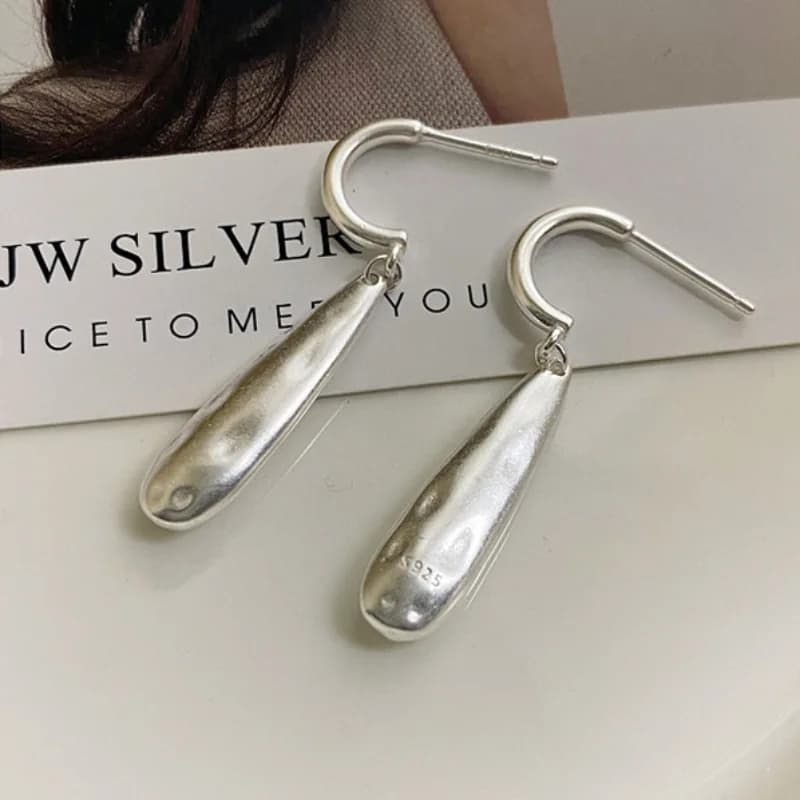 New 925 Sterling Silver Earrings Simple Style Women Charm Earrings Birthday Gift Fine Jewelry Accessories