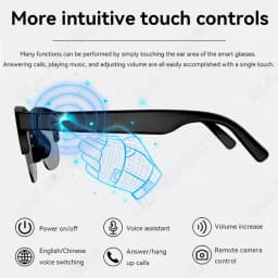 New Smart Bluetooth Glasses Call Outdoor Sports Headphones Voice Assistant Music Wireless Bluetooth Sunglasses For Men And Women