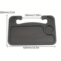 1pc Multifunctional Car Steering Wheel Tray Table Steering Wheel Storage Rack Storage Board Card Table Car Mounted Dining Tray
