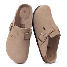 CRACOMIN Women Classic Clogs Cork Footbed Slippers Slip-on Cork Sandals Feamle Unisex Beach Shoes Outdoor Men Mules And Clogs