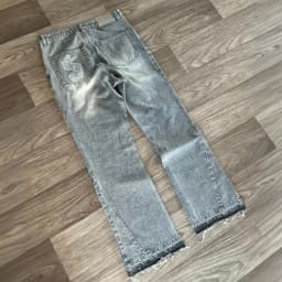 Hip Hop Streetwear Men Women Fashion Baggy Pants Y2K Retro Jeans Light Color Dollar Pattern Embroidery Splice Denim Pants Gothic