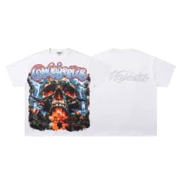 Contrast Color Car Letter Print Polo Tshirts for Men and Women Shinning Diamond Cotton Loose Summer Tshirts Oversized