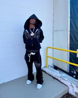 American Style Street Fashion Printed Rhinestone Hoodie, Casual Pants, Fake Two-Piece Men's and Women's High Street Hoodies
