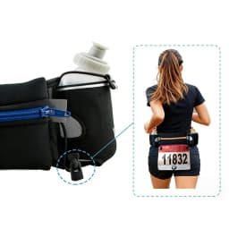 Man/Woman Marathon Trail Running Waist Pack For Phone Water Bottle Sports Fanny Pack Fitness Dual Pocket Running Belt Waist Bag
