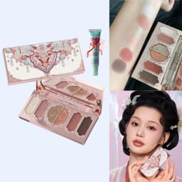 Flower Knows Chocolate Wonder-Shop 8-Color Eyeshadow Palette Matte Shimmer Waterproof Highly Pigmented Long Lasting Makeup