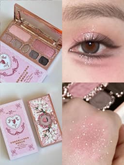 Flower Knows Chocolate Wonder-Shop 8-Color Eyeshadow Palette Matte Shimmer Waterproof Highly Pigmented Long Lasting Makeup