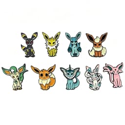 9pcs Kawaii Cartoon Elf Monster Character Brooch Badges Fashion Jewelry Bag Accessories Collectible Gift for Boys & Girls