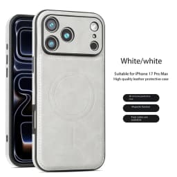Luxury Strong Magnetic Leather Case for Apple iPhone 18 17 Pro Max 16 15 14 Plus 13 12 18Pro Wireless Shockproof MagSafe Cover