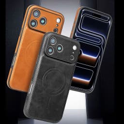 Luxury Strong Magnetic Leather Case for Apple iPhone 18 17 Pro Max 16 15 14 Plus 13 12 18Pro Wireless Shockproof MagSafe Cover