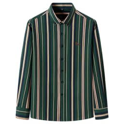 Plus Size 6XL 100% Cotton Korean Fashion Long-Sleeve Shirts for Men Slim Fit Formal Plain Shirt Striped Houndstooth Plaid Clothe