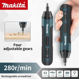 Makita HT422 3.6V Electric Screwdriver 280RPM 1/4 Inch Chuck Forward Reverse Switch Portable Design for Furniture Assembly tools
