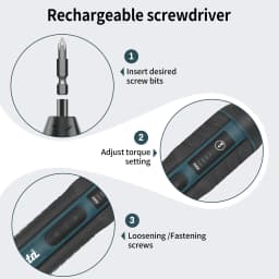 Makita HT422 3.6V Electric Screwdriver 280RPM 1/4 Inch Chuck Forward Reverse Switch Portable Design for Furniture Assembly tools