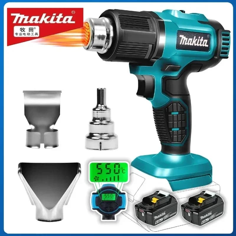 Makita  Industrial Gun Handheld Electric Heat Gun Temperatures Heat Gun Cordless Hot Air Adjustable 18V Battery