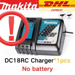 Original Makita 18V 6.0Ah 9.0Ah 5.0Ah Rechargeable Lithium Battery,High Capacity for Makita Power Tool Battery+charger+drill