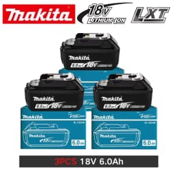 Original Makita 18V 6.0Ah 9.0Ah 5.0Ah Rechargeable Lithium Battery,High Capacity for Makita Power Tool Battery+charger+drill