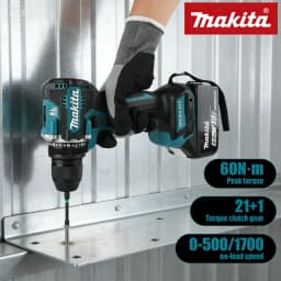 Makita DDF487 13mm Brushless Cordless 1/2" Hammer Driver-Drill 18V LXT® Lithium-Ion Compact High Torque Electric Screwdriver