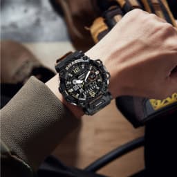 SMAEL 8072 Men's Analog Digital Dual Display Sport Watch - 50M Waterproof LED Backlight Alarm Stopwatch Chronograph Dual Time Zo
