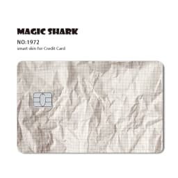Magic Shark Funny Football Money Meme Skull Shopping 3M Waterproof Skin Sticker Film Skin for Debit Metro Credit Card Front Side