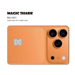 Magic Shark Funny Football Money Meme Skull Shopping 3M Waterproof Skin Sticker Film Skin for Debit Metro Credit Card Front Side