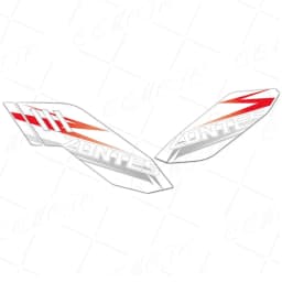 For Zontes 703F 703 F zontes 703f 2024 Adventure Motorcycle Exhaust Pipe Frosted Sticker Decorative Protection Waterproof Decal