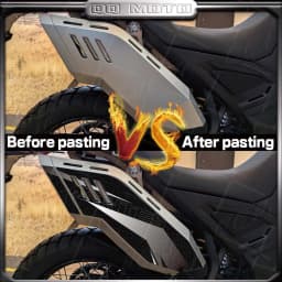 For Zontes 703F 703 F zontes 703f 2024 Adventure Motorcycle Exhaust Pipe Frosted Sticker Decorative Protection Waterproof Decal
